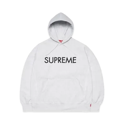 Supreme Capital Hooded Sweatshirt "Ash Grey"