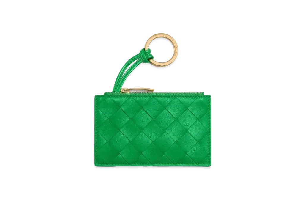 Bottega Veneta Key Pouch "Parakeet"
