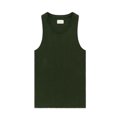 Aime Leon Dore Pointelle Tank Top "Green"