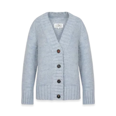 Maison Margiela Women's Botanical Dye Cardigan "Pale Blue"