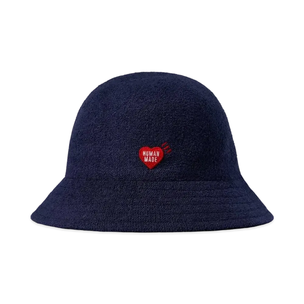 HUMAN MADE KNIT ROUND BUCKET HAT "Navy"