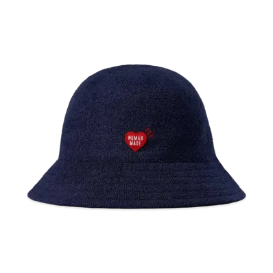 HUMAN MADE KNIT ROUND BUCKET HAT "Navy"