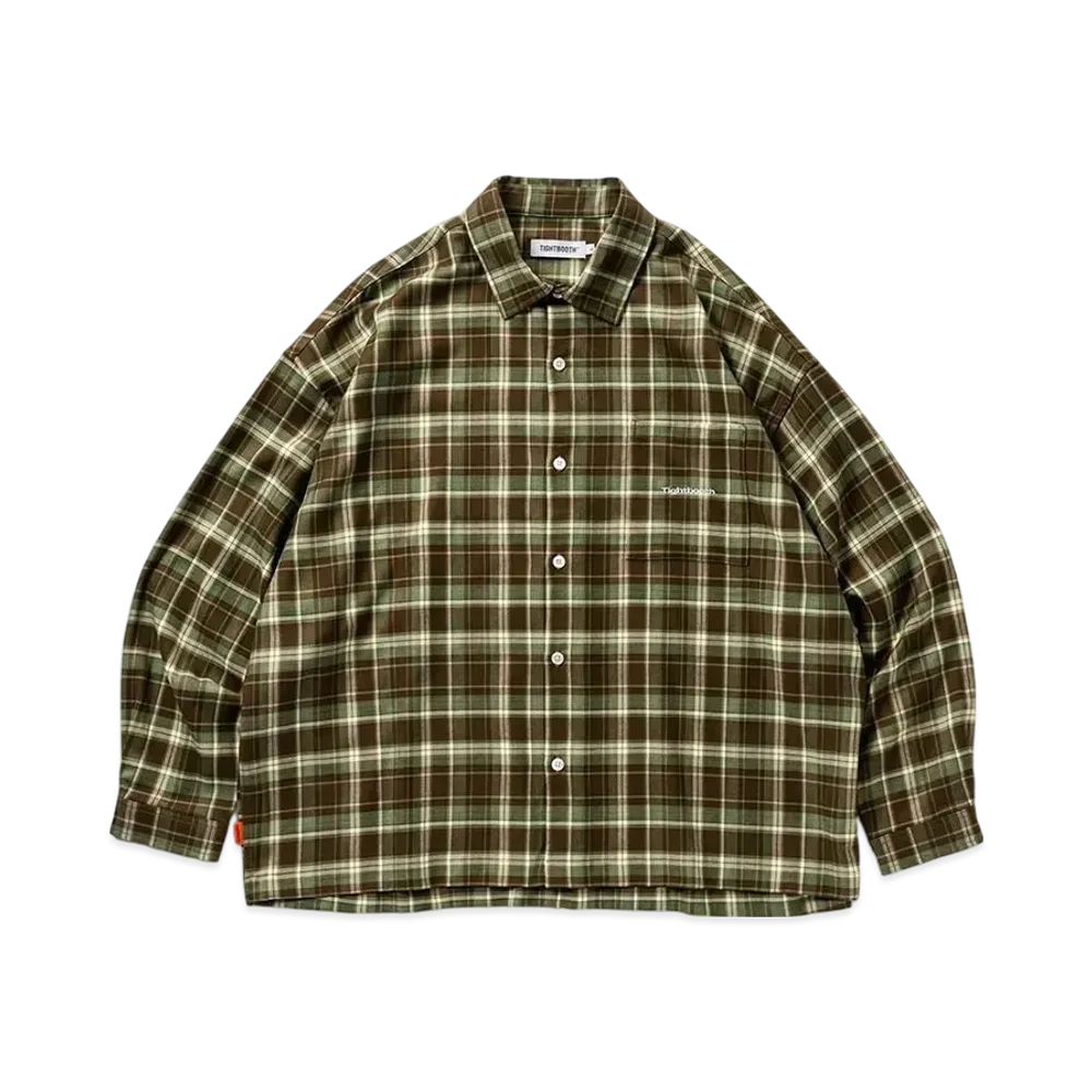 TIGHTBOOTH Plaid L/S Shirt "Green"