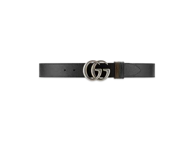 GUCCI Leather Reversible Belt "Black"