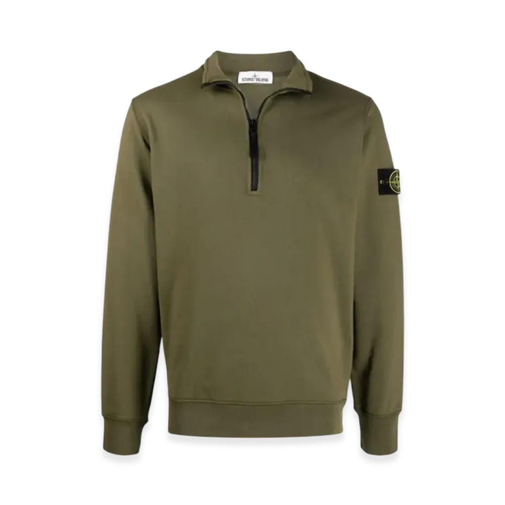 Stone Island 61951 Half Zip Sweatshirt - 21SS "Olive Green"
