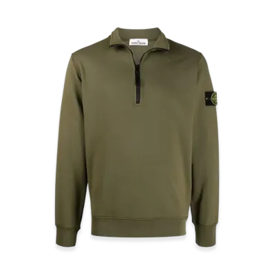 Stone Island 61951 Half Zip Sweatshirt - 21SS "Olive Green"