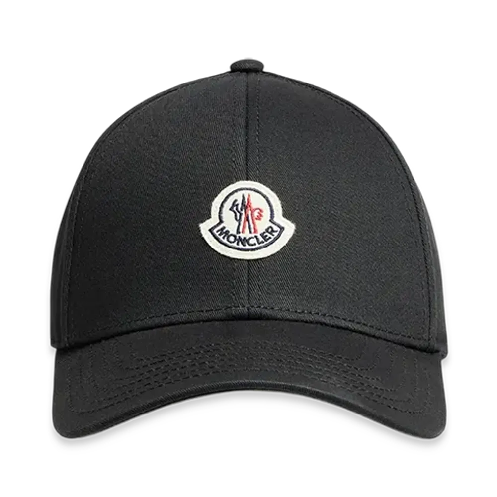 MONCLER Gabardine Baseball Cap "Black"