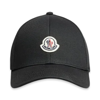 MONCLER Gabardine Baseball Cap "Black"