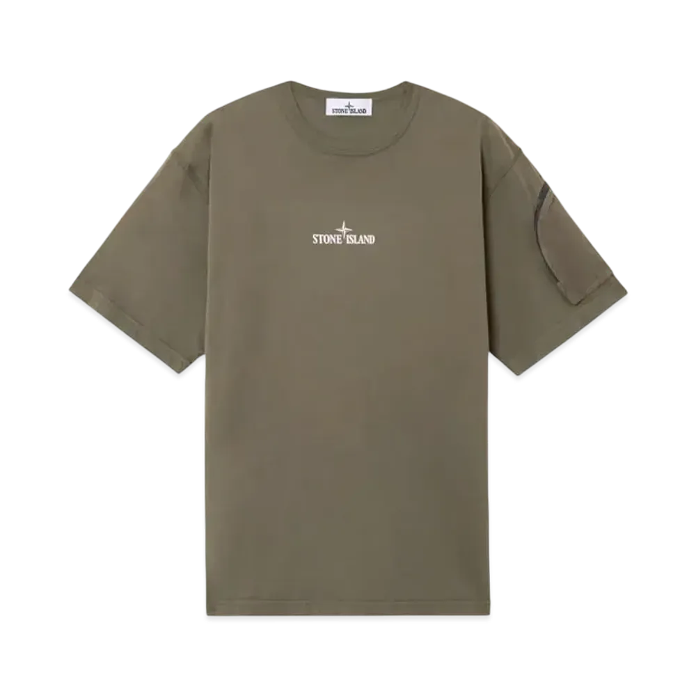 Stone Island 2100004 Combed Organic Cotton Jersey "Military Green"