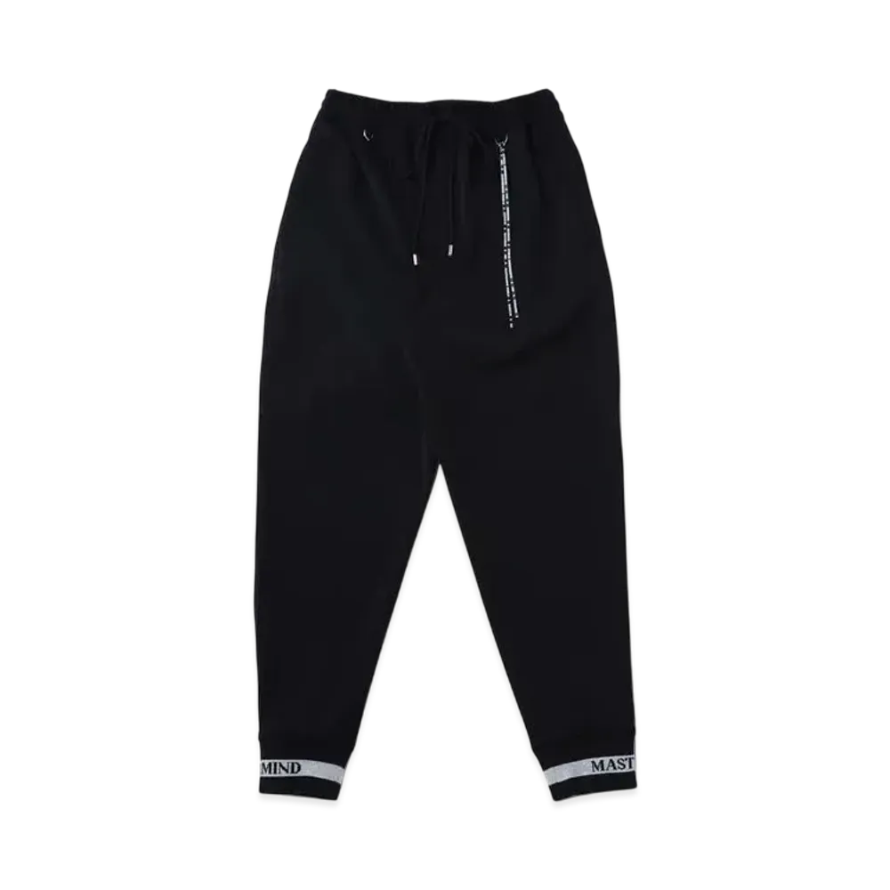 mastermind WORLD Regular Colorribbed Track Pants "Black Silver"