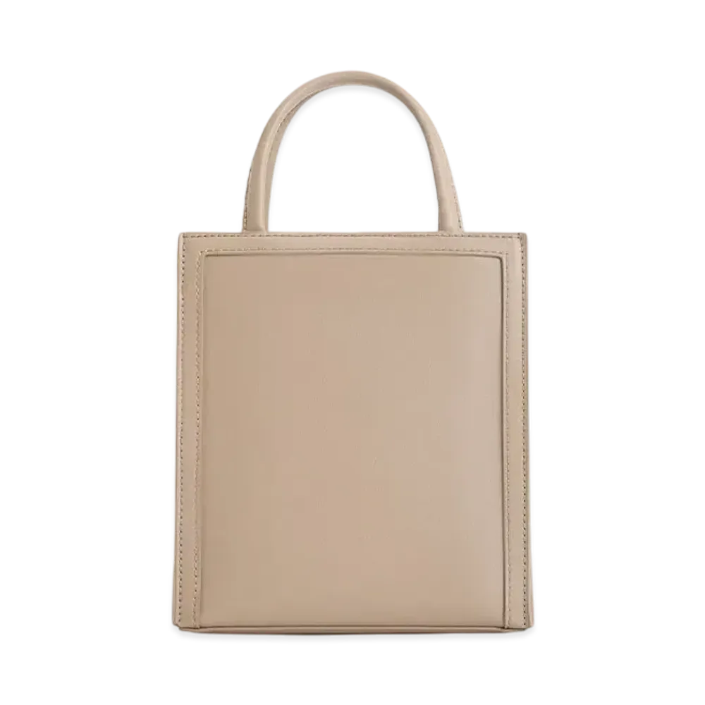 CHARLES & KEITH Double Handle Tote Bag "Taupe"