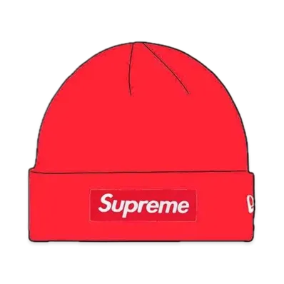 Supreme 16FW New Era Box Logo Beanie "Red"