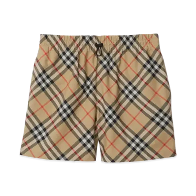 Burberry Women's Check Shorts "Sand"