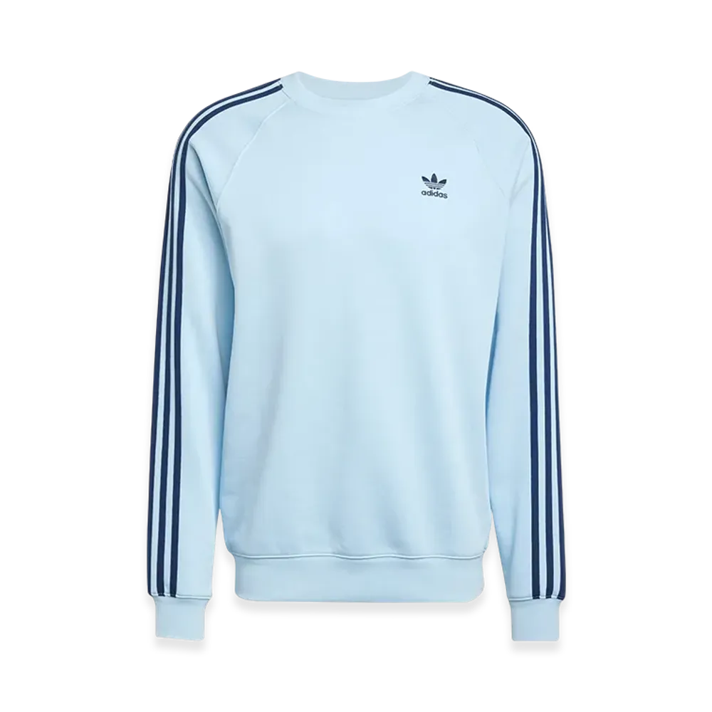 adidas Adicolor Classic Three-Stripe Crew Neck Sweatshirt "Clear Sky"