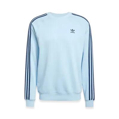 adidas Adicolor Classic Three-Stripe Crew Neck Sweatshirt "Clear Sky"