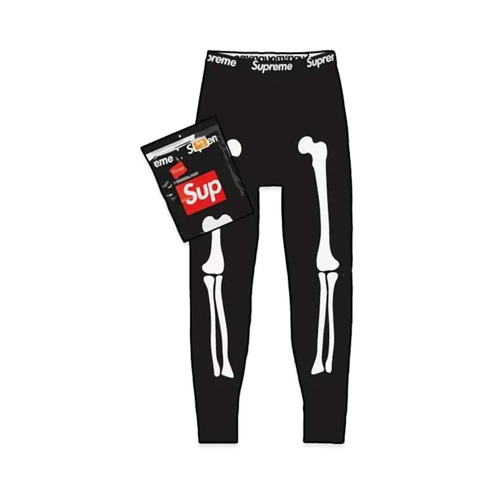 Supreme x Hanes Bones Thermal Pant (1 Pack) "Black"