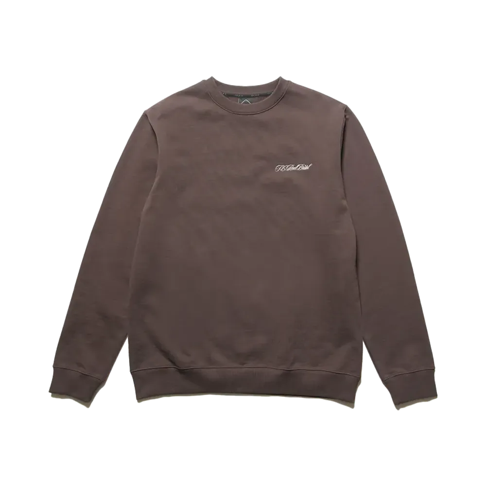 F.C.Real Bristol Script Crewneck Sweat "Brown"