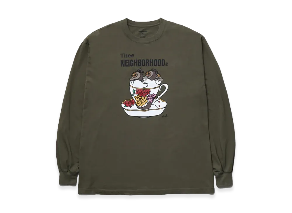 NEIGHBORHOOD NH . Tee LS-7 "Olive Drab"