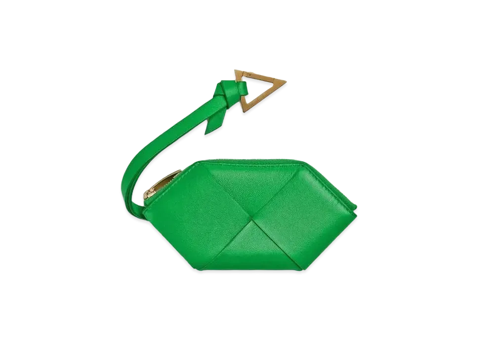 Bottega Veneta Key Pouch "Parakeet"