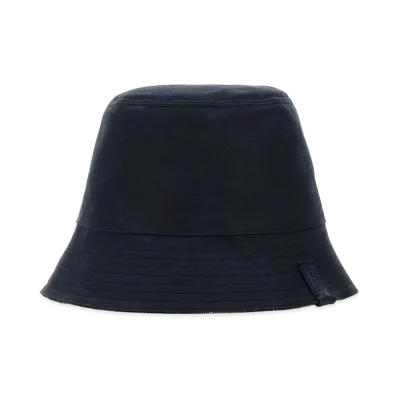 LOEWE Navy Blue Canvas Reversibile Bucket Hat "Blue"