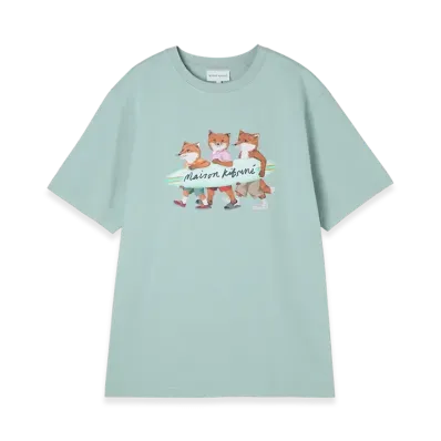 Maison Kitsune Surfing Fox Comfort T-shirt "Seafoam Blue"