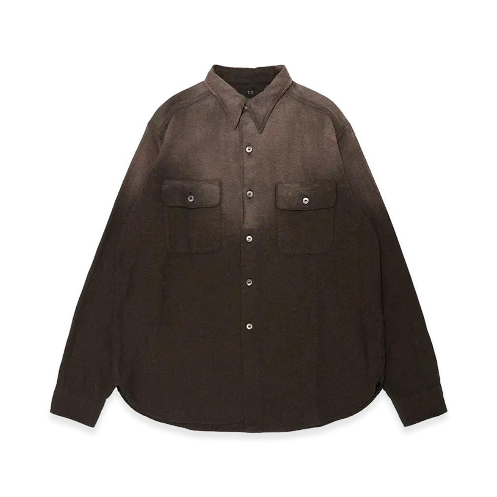 T.T Taiga Takahashi LOT.117 Work Shirt "Faded Brown"