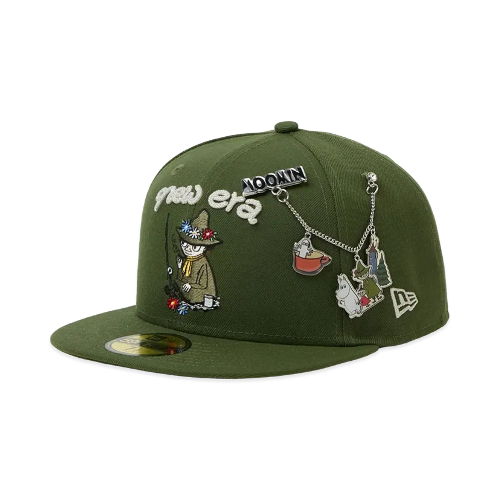 NEW ERA x Moomin 59Fifty Snufkin Charm "Leaful Green"