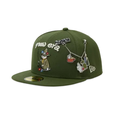 NEW ERA x Moomin 59Fifty Snufkin Charm "Leaful Green"