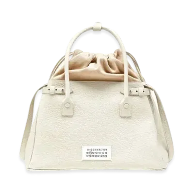 Maison Margiela 5AC Small Drawstring Bag "Light Grey"