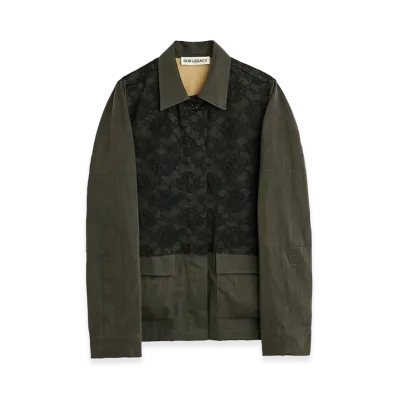 OUR LEGACY Women's Split Jacket "Antique Mudd Coated Sateen"