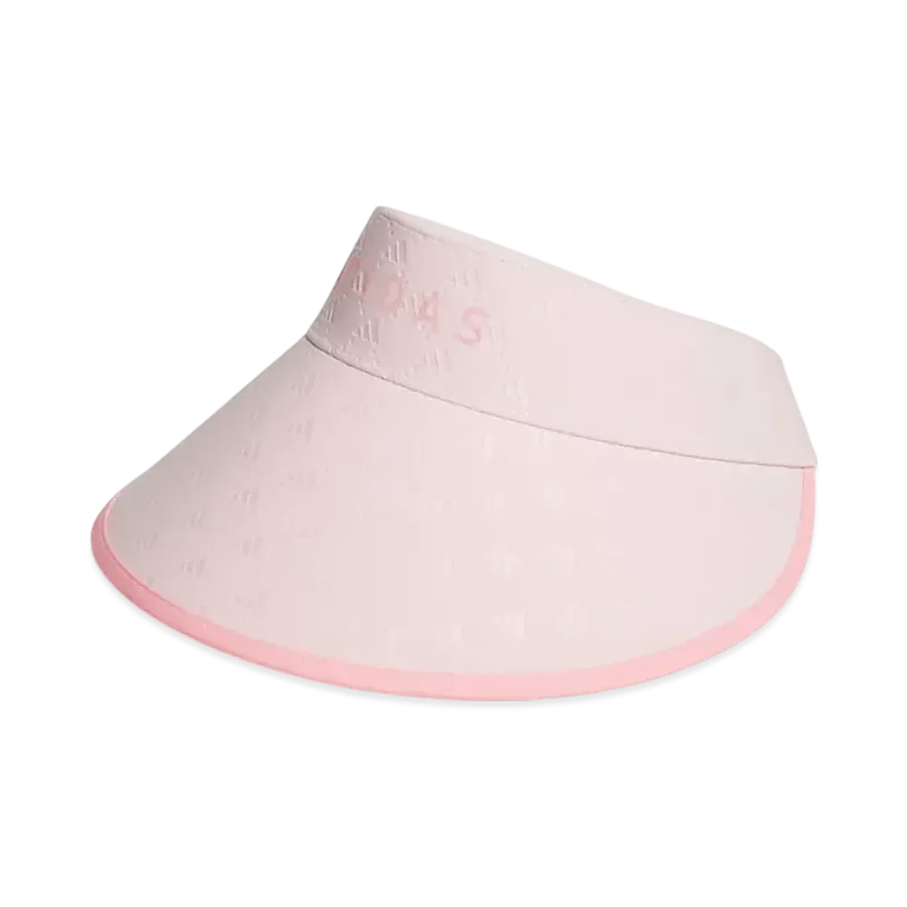 adidas Monogram Print Wide Visor "Sandy Pink"