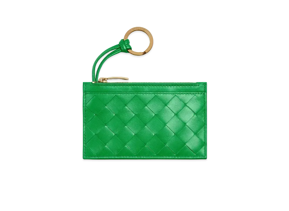 Bottega Veneta Key Pouch "Parakeet"