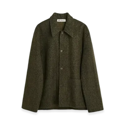 OUR LEGACY Haven Jacket Fuzz Wool "Black Moss"