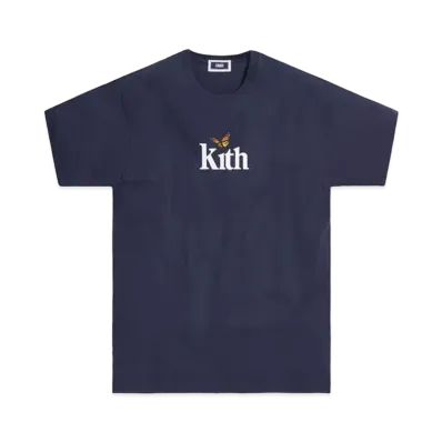 KITH Monarch Butterfly Tee "Navy"