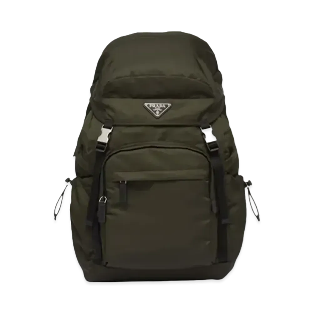 PRADA Re Nylon Saffiano Leather Backpack "Tundra"
