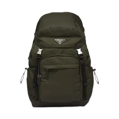 PRADA Re Nylon Saffiano Leather Backpack "Tundra"