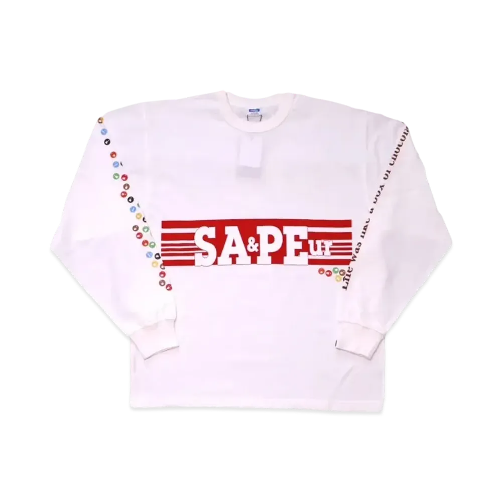 SAPEur Youth Toy Chocolate Long Sleeve L/S Tee "White"