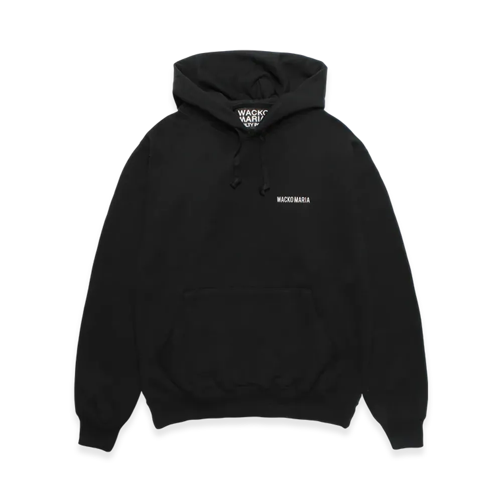 WACKO MARIA Heavy Weight Hooded Sweat Shirt "Black"