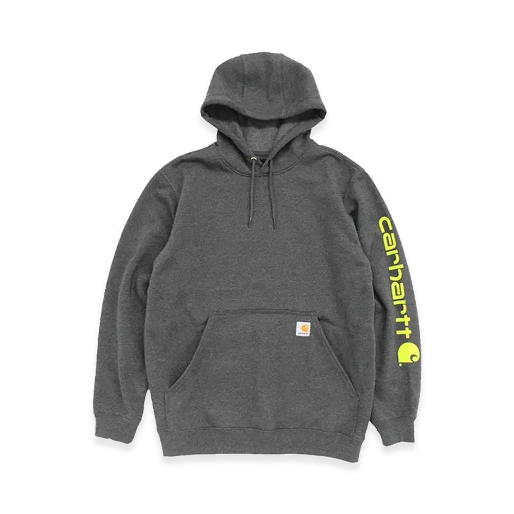 Carhartt Sleeve Logo Sweat Hoodie "Charcoal"