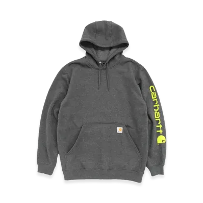 Carhartt Sleeve Logo Sweat Hoodie "Charcoal"