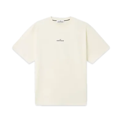 Stone Island 21002RC Combed Organic Cotton Jersey "Ivory"