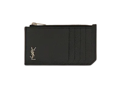 Saint Laurent Cassandre Fragments Card Holder "Black"