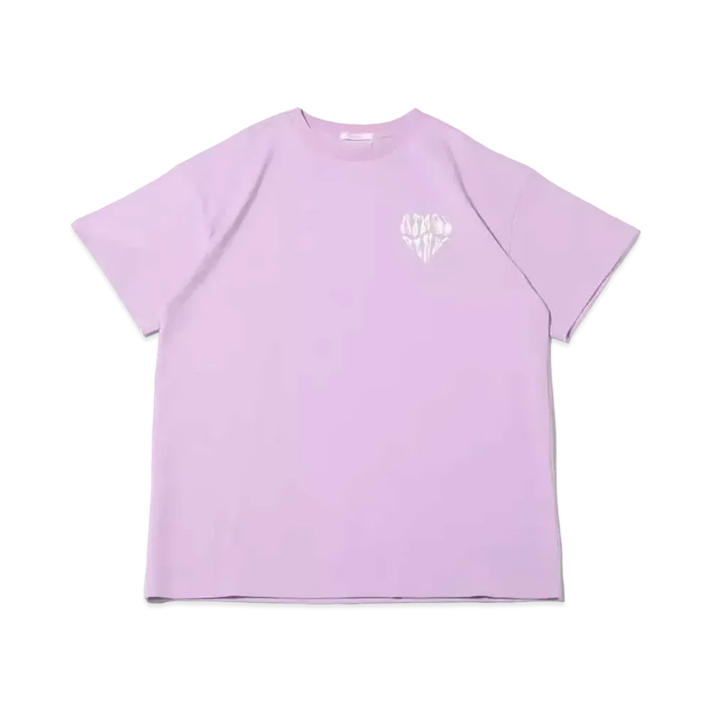 atmos pink Heart Logo Embroidery Big T "Purple"