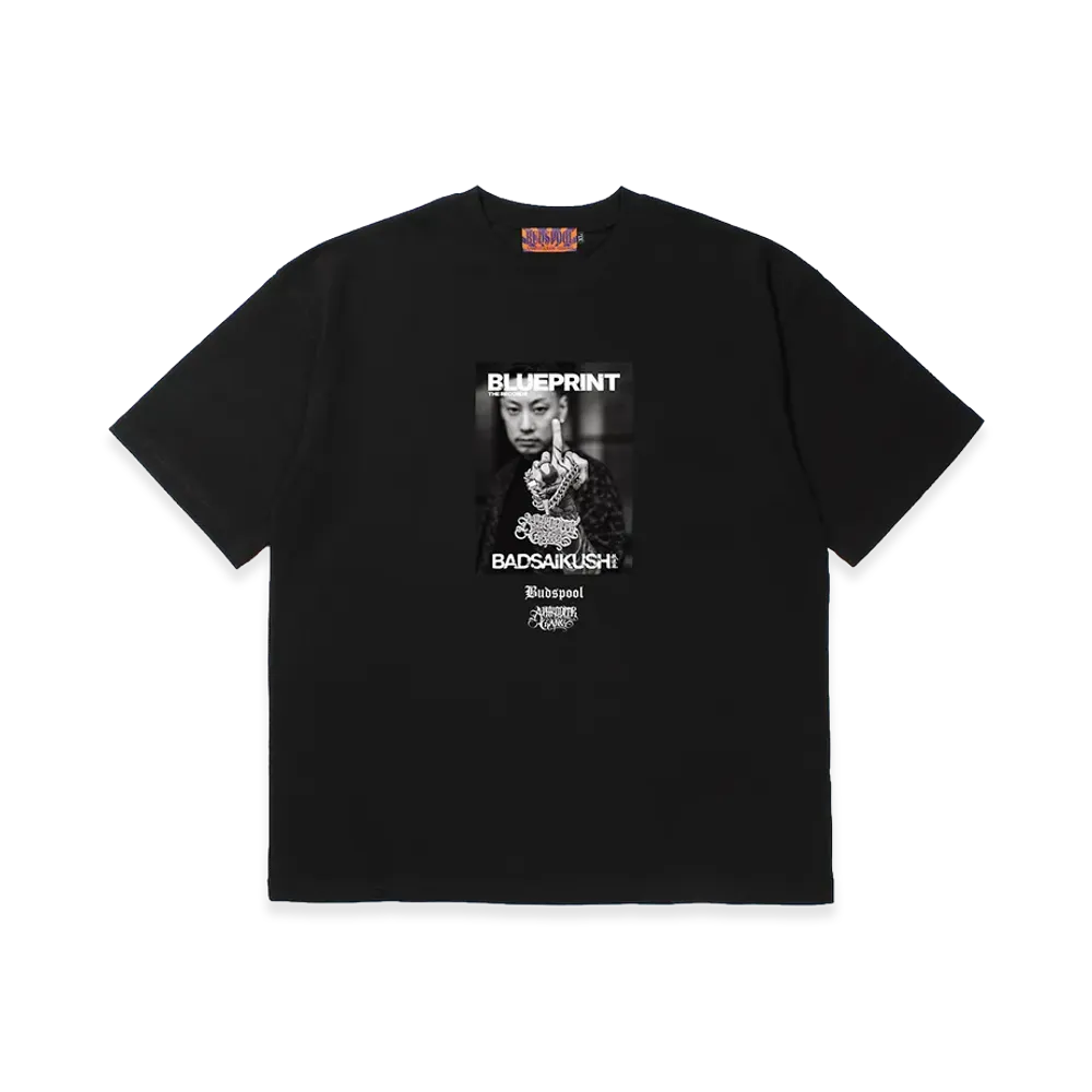 APHRODITEGANG x BLUEPRINT THE RECORDS x BUDSPOOL S/S Tee "Black"