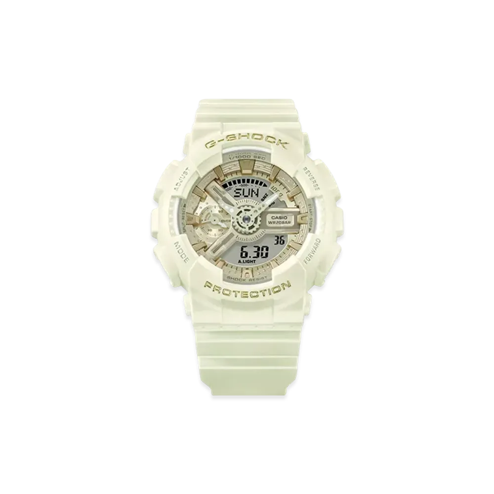 Casio G-Shock GMA-S110 Analog-Digital L Watch "White/Comb"