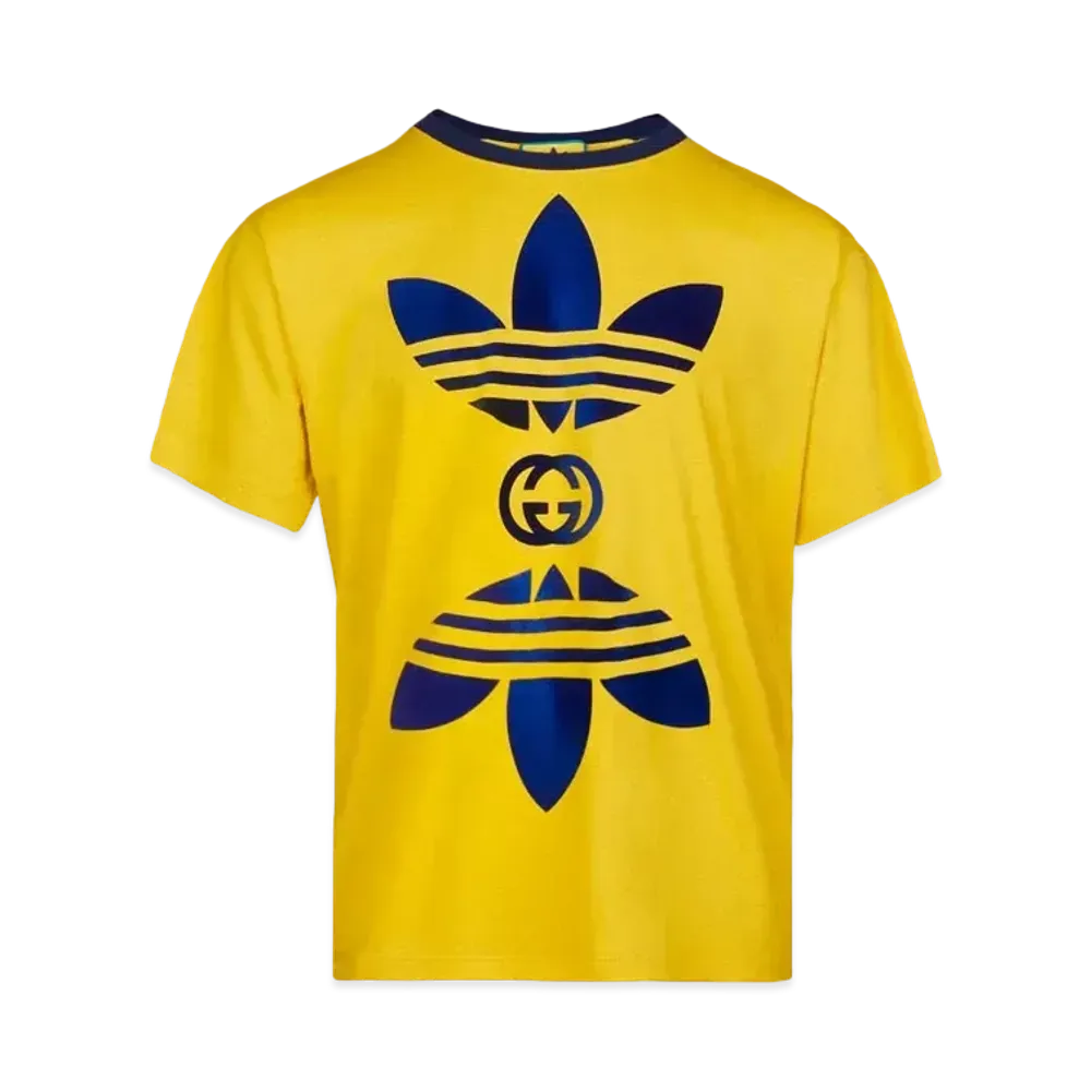 adidas Gucci Cotton Jersey T-Shirt "Yellow"
