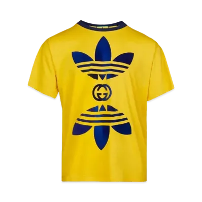 adidas Gucci Cotton Jersey T-Shirt "Yellow"