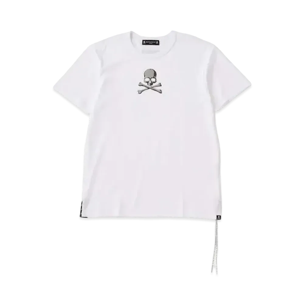 mastermind JAPAN Glass Beaded Tee "White"