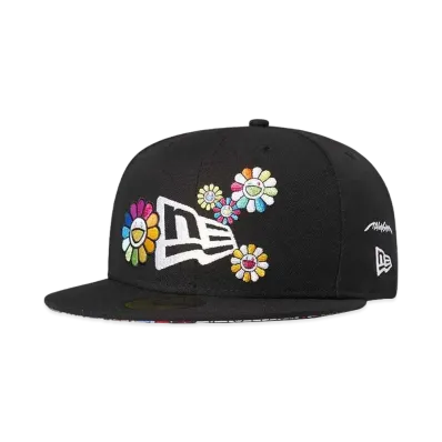 NEW ERA TAKASHI MURAKAMI 59FIFTY FLAG BLACK "Black"
