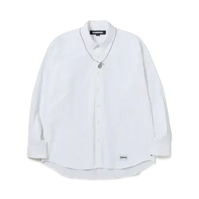 NEIGHBORHOOD Medal & Cross Embroidery Shirt LS "White"
